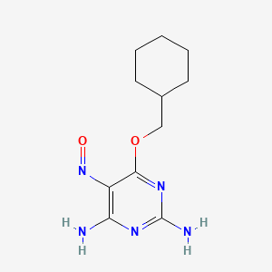 4-Cyclohexylmethoxy-2,6-diamino-5-nitrosopyrimidine