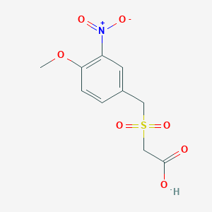 2-((4-Methoxy-3-nitrobenzyl)sulfonyl)acetic acid