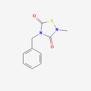 1,2,4-Thiadiazolidine-3,5-dione, 2-methyl-4-(phenylmethyl)-