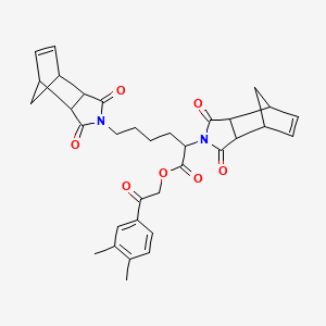 2-(3,4-dimethylphenyl)-2-oxoethyl 2,6-bis(1,3-dioxo-1,3,3a,4,7,7a ...