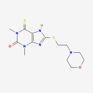 2H-Purin-2-one,1,3,6,9-tetrahydro-1,3-dimethyl-8-[[2-(4-morpholinyl)ethyl]thio]-6-thioxo-