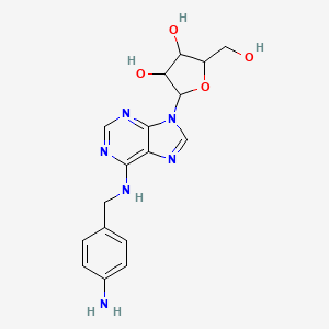 Adenosine, N-[(4-aminophenyl)methyl]-