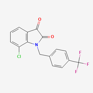 1H-Indole-2,3-dione, 7-chloro-1-[[4-(trifluoromethyl)phenyl]methyl]-