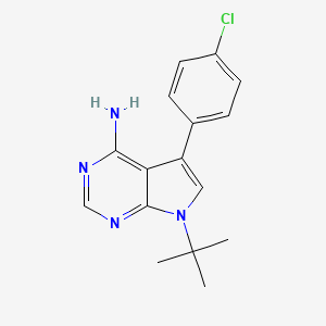 7-tert-Butyl-5-(4-chloro-phenyl)-7H-pyrrolo[2,3-d]pyrimidin-4-ylamine