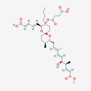 2e 4e 5 2s 3r 6s 8r 9s 3 Butyl 3 3 Carboxypropanoyloxy 8 2e 4e 6s 7s 8e 6 Hydroxy 10 Methoxy 3 7 Dimethyl 10 Oxodeca 2 4 8 Trienyl 9 Methyl 1 7 Dioxaspiro 5 5 Undecan 2 Yl Penta 2 4 Dienoic Acid C36h52o11 Pubchem