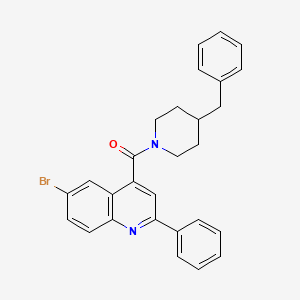 (4-Benzylpiperidin-1-yl)(6-bromo-2-phenylquinolin-4-yl)methanone ...