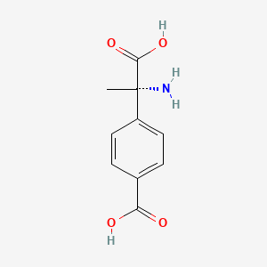 Benzeneacetic acid, α-amino-4-carboxy-α-methyl-, (αS)-