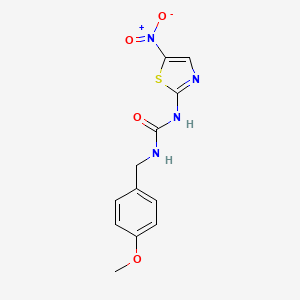 1-[(4-methoxyphenyl)methyl]-3-(5-nitro-1,3-thiazol-2-yl)urea