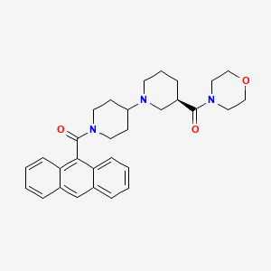 (R)-anthracen-9-yl(3-(morpholine-4-carbonyl)-[1,4'-bipiperidin]-1'-yl)methanone