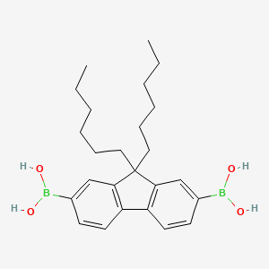 (9,9-Dihexyl-9H-fluorene-2,7-diyl)diboronic acid