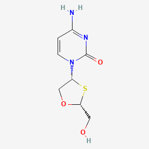 4-amino-1-[(2R,4R)-2-(hydroxymethyl)-1,3-oxathiolan-4-yl]pyrimidin-2-one