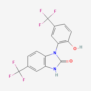 1,3-Dihydro-1-[2-hydroxy-5-(trifluoromethyl)phenyl]-5-(trifluoromethyl)-2H-benzimidazol-2-one