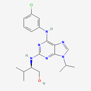 	(2R)-2-[[6-[(3-Chlorophenyl)amino]-9-(1-methylethyl)-9H-purin-2-yl]amino]-3-methyl-1-butanol