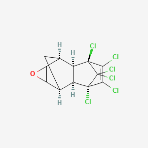 1S,2R,3S,6S,7S,8S)-3,4,5,6,13,13-hexachloro-10-oxapentacyclo[6.3.1.13,6.02,7.09,11]tridec-4-ene, C12H8Cl6O