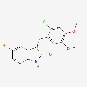 5-bromo-3-[(2-chloro-4,5-dimethoxyphenyl)methylidene]-1H-indol-2-one ...