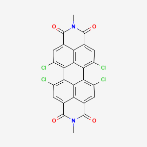 11,14,22,26-Tetrachloro-7,18-dimethyl-7,18-diazaheptacyclo[14.6.2.22,5.03,12.04,9.013,23.020,24]hexacosa-1(22),2(26),3,5(25),9,11,13,15,20,23-decaene-6,8,17,19-tetrone