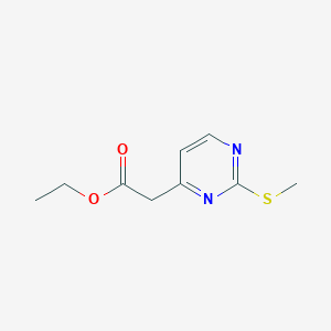 Ethyl 2-(2-(methylthio)pyrimidin-4-yl)acetate