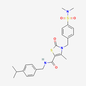 3-[4-(dimethylsulfamoyl)benzyl]-N-(4-isopropylbenzyl)-2-keto-4-methyl-4 ...