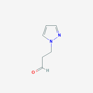 3-(1H-pyrazol-1-yl)propanal