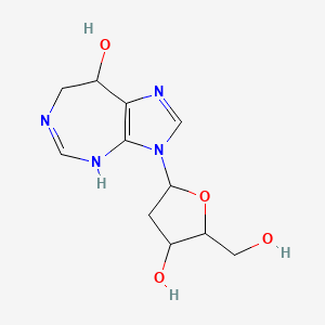 (8R)-3-[(2R,4S,5R)-4-hydroxy-5-(hydroxymethyl)oxolan-2-yl]-7,8-dihydro-4H-imidazo[4,5-d][1,3]diazepin-8-ol