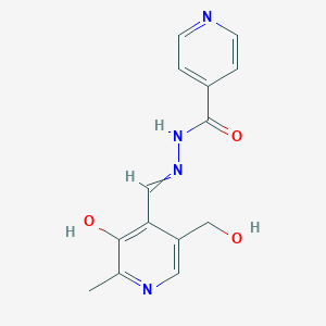 4-pyridinecarboxylic acid, 2-[[3-hydroxy-5-(hydroxymethyl)-2-methyl-4-pyridinyl]methylene]hydrazide