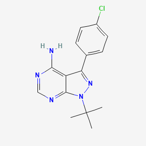 1-(tert-butyl)-3-(4-chlorophenyl)-1H-pyrazolo[3,4-d]pyrimidin-4-amine