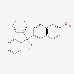 6-[Hydroxy(diphenyl)methyl]naphthalen-2-ol | C23H18O2 | CID 4917530 ...