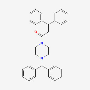 1-(4-benzhydrylpiperazin-1-yl)-3,3-diphenylpropan-1-one