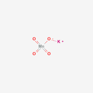 a) Structure of potassium permanganate (KMnO 4 ). (b) KMnO 4