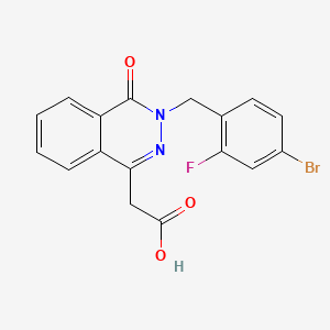 3-[(4-Bromo-2-fluorophenyl)methyl]-3,4-dihydro-4-oxo-1-phthalazineacetic acid