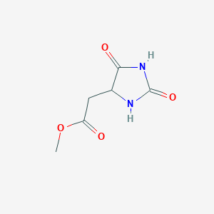 Methyl 2-(2,5-dioxoimidazolidin-4-yl)acetate