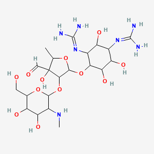 D Streptamine O 2 Deoxy 2 Methylamino Alpha L Glucopyranosyl 1 Fwdarw 2 O 5 Deoxy 3 C Formyl Alpha L Lyxofuranosyl 1 Fwdarw 4 N N Bis Aminoiminomethyl C21h39n7o12 Pubchem