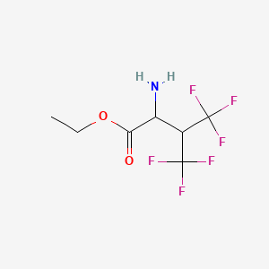 Ethyl 4,4,4,4',4',4'-hexafluoro-DL-valinate