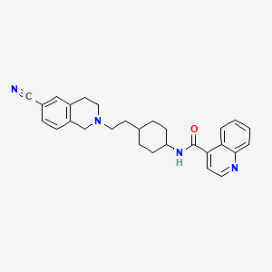 4-Quinolinecarboxamide, N-[trans-4-[2-(6-cyano-3,4-dihydro-2(1H)-isoquinolinyl)ethyl]cyclohexyl]-