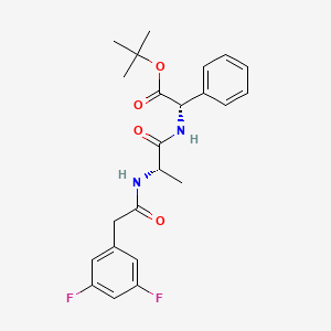 (S)-tert-butyl 2-((S)-2-(2-(3,5-difluorophenyl)acetamido)propanamido)-2-phenylacetate