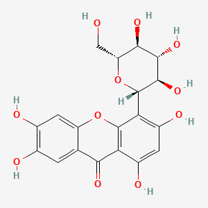 4-beta-D-Glucopyranosyl-1,3,6,7-tetrahydroxy-9H-xanthen-9-one