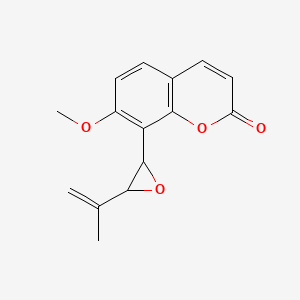 7-methoxy-8-(3-prop-1-en-2-yloxiran-2-yl)chromen-2-one 