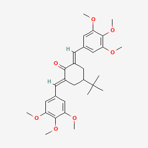 (2E,6E)-4-tert-butyl-2,6-bis(3,4,5-trimethoxybenzylidene)cyclohexanone ...