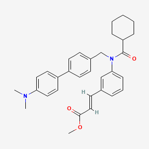 3-[3-[(Cyclohexylcarbonyl)-[[4'-(dimethylamino)-[1,1'-biphenyl]-4-yl]methyl]amino]phenyl]-2-propenoicacidmethylester