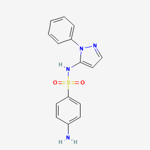 	4-amino-N-(1-phenyl-1H-pyrazol-5-yl)-benzenesulfonamide