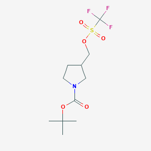 tert-butyl 3-((trifluoromethylsulfonyloxy)methyl)pyrrolidine-1-carboxylate