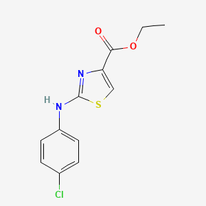 	ETHYL 2-(4-CHLOROPHENYLAMINO)-4-THIAZOLECARBOXYLATE