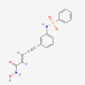 	N-hydroxy-5-[3-[(phenylsulfonyl)amino]phenyl]-2E-penten-4-ynamide