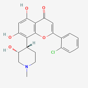 2-(2-chlorophenyl)-5,7-dihydroxy-8-((3S,4R)-3-hydroxy-1-methylpiperidin-4-yl)-4H-chromen-4-one hydrochloride