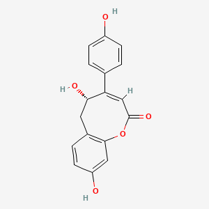 (3Z,5S)-5,9-dihydroxy-4-(4-hydroxyphenyl)-5,6-dihydro-1-benzoxocin-2 ...