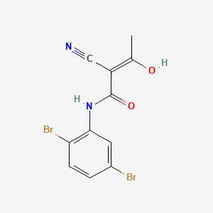 2Z-?cyano-?N-?(2,?5-?dibromophenyl)3-?hydroxy-?2-?butenamide