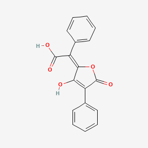 Pulvinic acid | C18H12O5 | CID 54682513 - PubChem