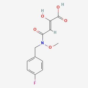 	(Z)-4-[(4-fluorophenyl)methyl-methoxyamino]-2-hydroxy-4-oxobut-2-enoicacid