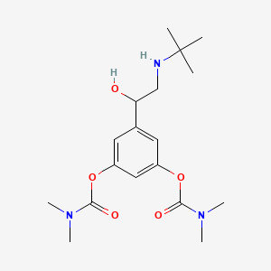 Carbamic acid, N,N-dimethyl-, C,C'-[5-[2-[(1,1-dimethylethyl)amino]-1-hydroxyethyl]-1,3-phenylene] ester