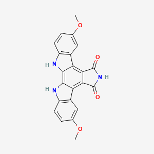 12 13 Dihydro 3 9 Dimethoxy 5h Indolo 2 3 A Pyrrolo 3 4 C Carbazole 5 7 6h Dione C22h15n3o4 Pubchem